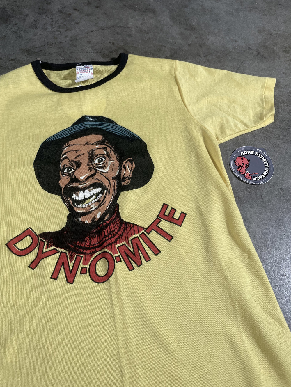 Vintage 70s GOOD TIMES Dynomite Jimmie Walker Tee XL 16x25